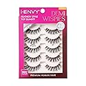i-ENVY 5 Pairs Demi Wispies False Lashes (1 Pack), Premium Quality 100% Human Hair, Fluffy Feathered Eyelashes With Volume & Curl, Natural Look Beauty & Personal Care i•ENVY