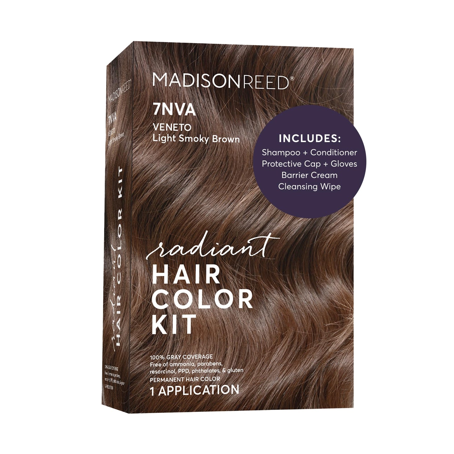 Madison Reed Radiant Hair Color Kit - 7NVA Light Cool Brown (Veneto Brown), Salon-Quality Permanent Hair Dye, Superior Gray Coverage & Dimensional Beauty & Personal Care Madison Reed