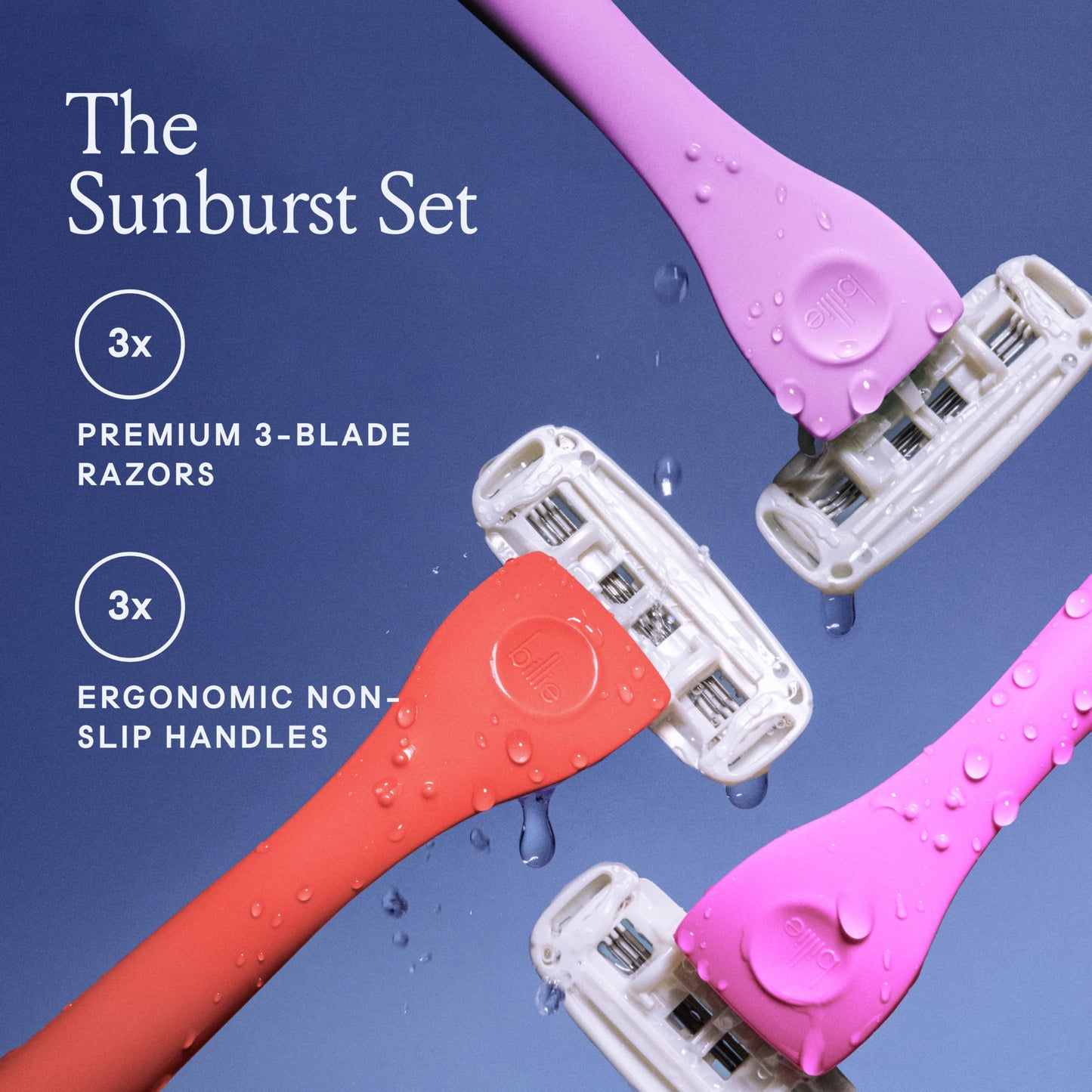 Billie Disposable Razors for Women - The Sunburst Set Beauty and Personal Care Billie