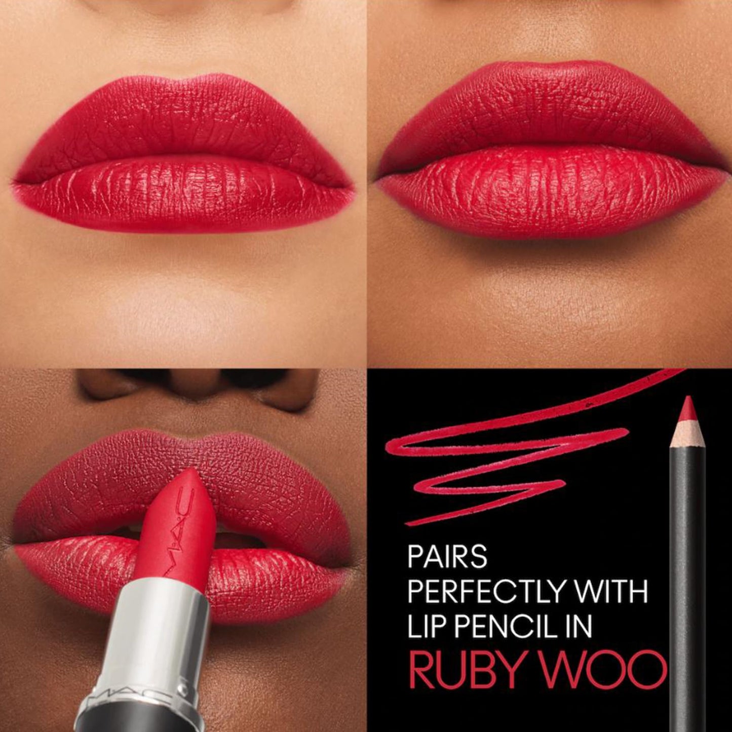 Macximal Silky Matte - Ruby Woo by MAC for Women - 0.11 oz Lipstick Beauty & Personal Care MAC