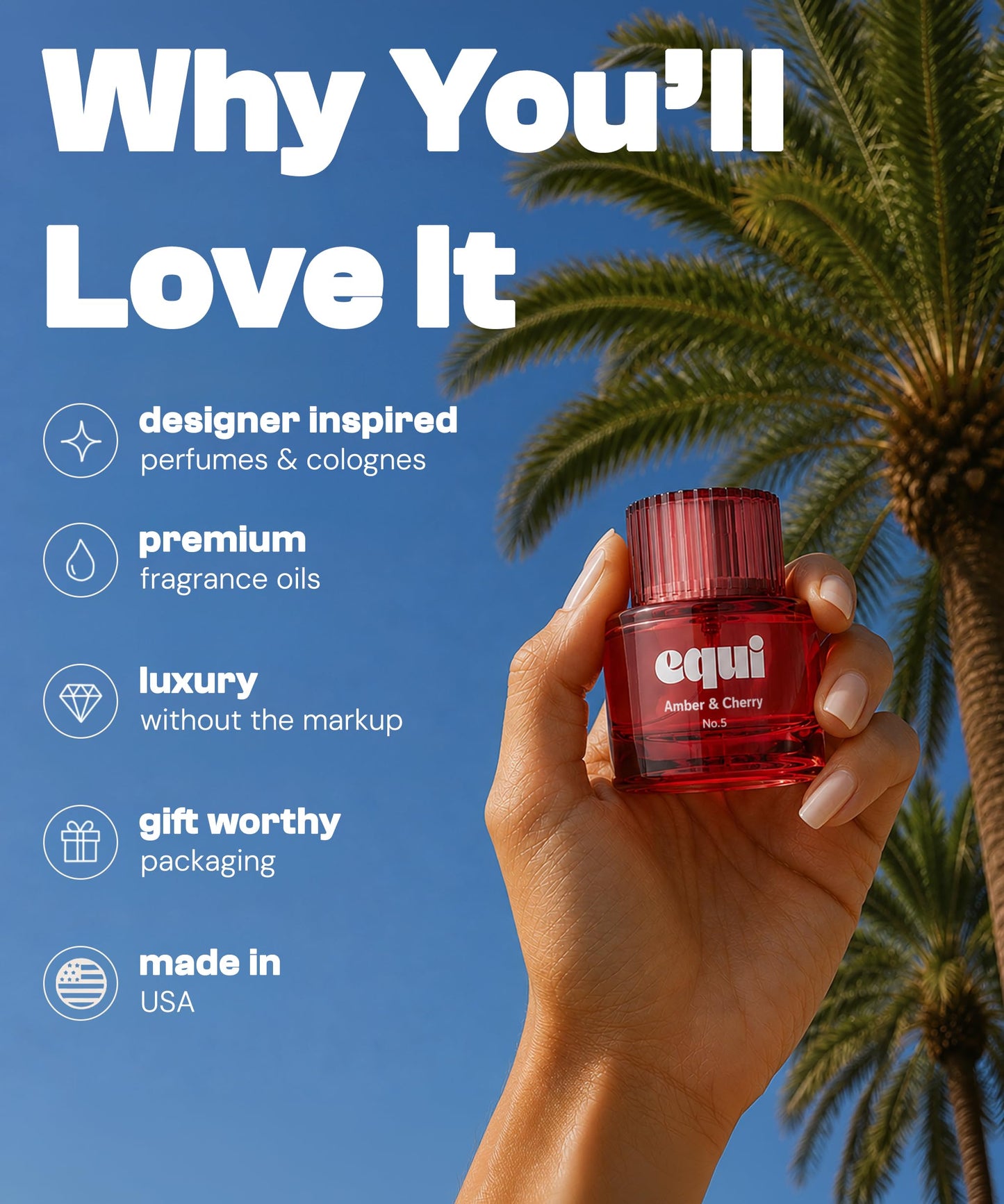 Equi Amber & Saffron Perfume Inspired by MFK Baccarat Rouge 540, Unisex Beauty & Personal Care Equi Scents
