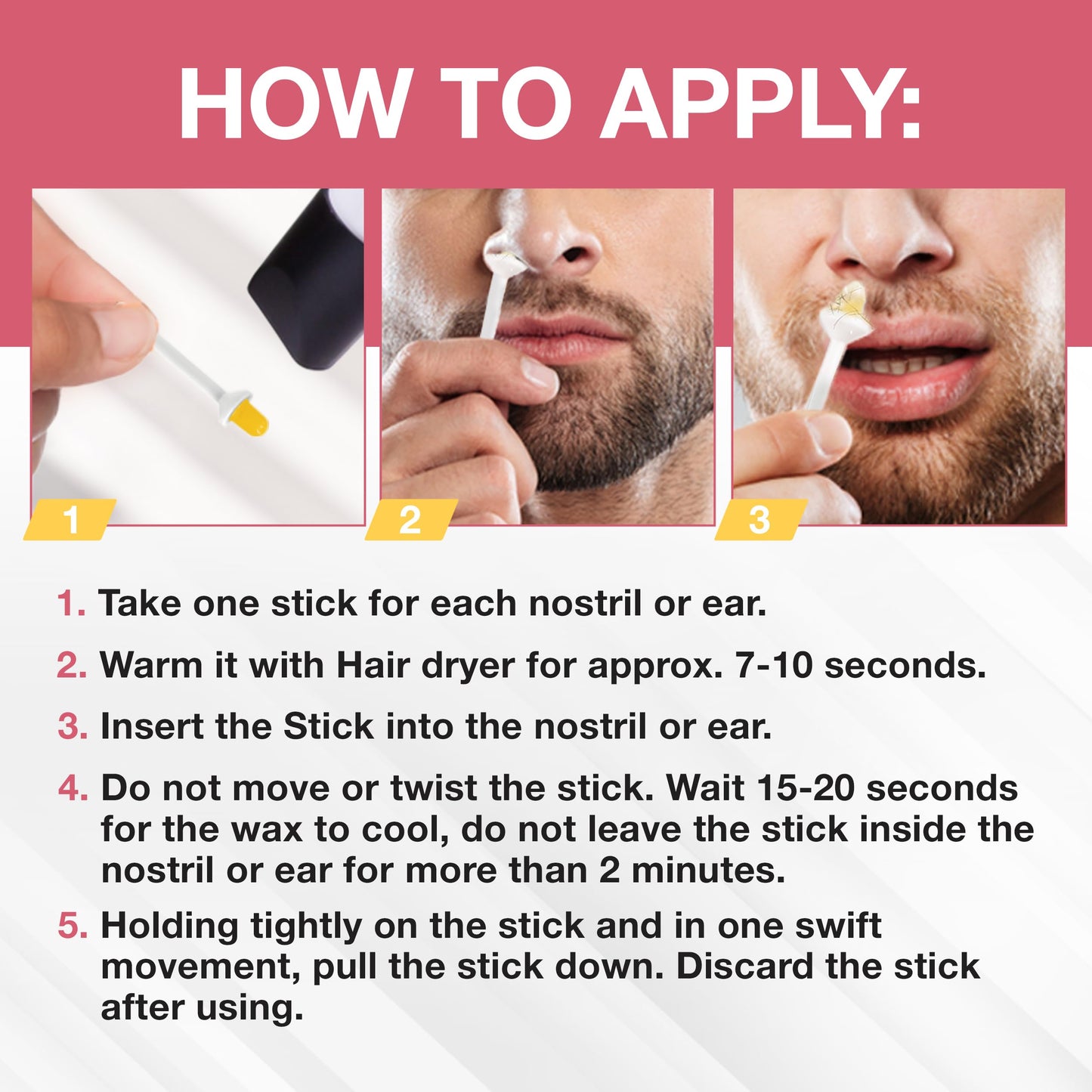 Gigi Nose + Ear Wax Kit, Safe, Quick, and Easy, Heat with Blow Dryer, 1-Pack Beauty and Personal Care GIGI