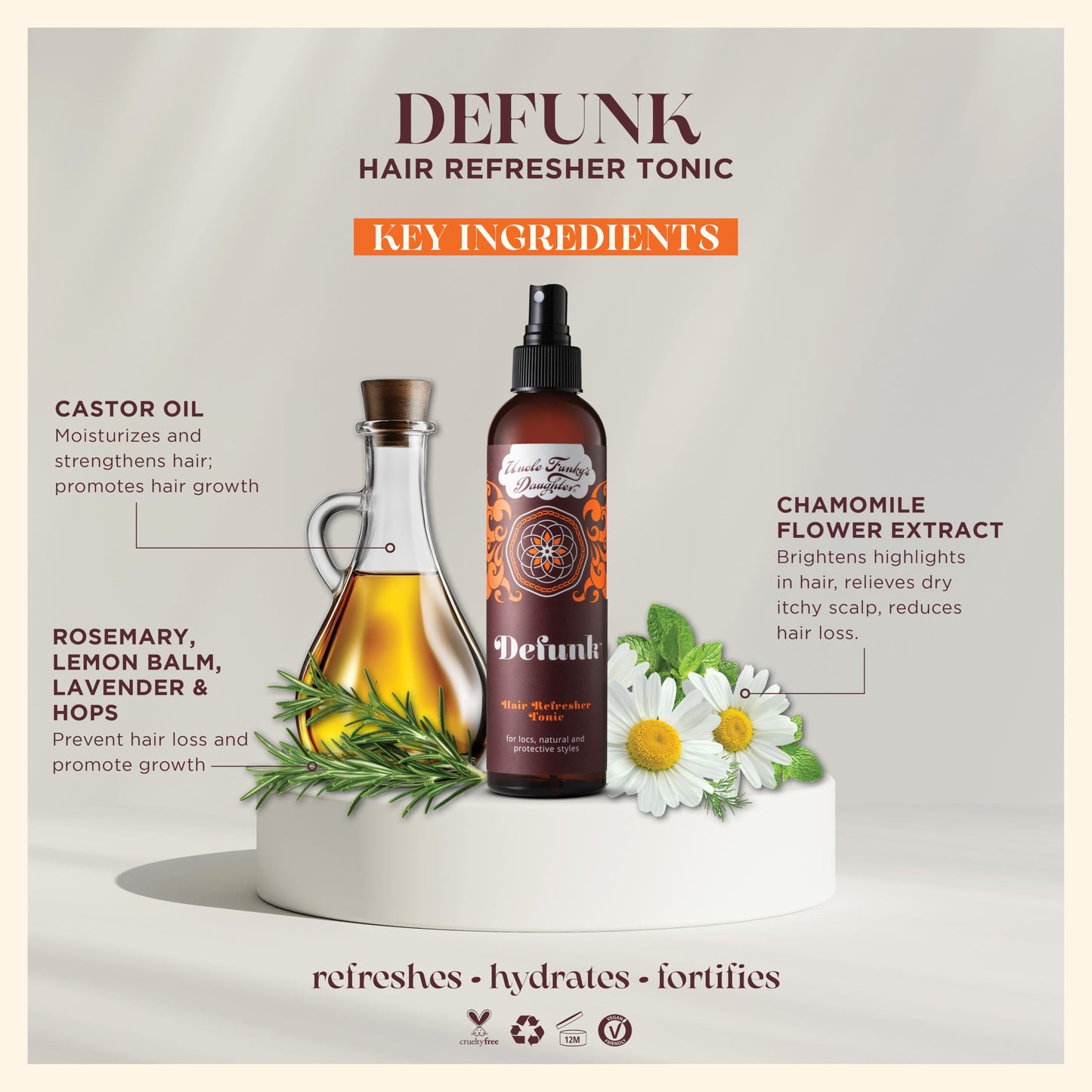 Uncle Funky's Daughter Defunk Hair Odor Neutralizing Tonic, 8 oz Beauty & Personal Care Uncle Funky's Daughter