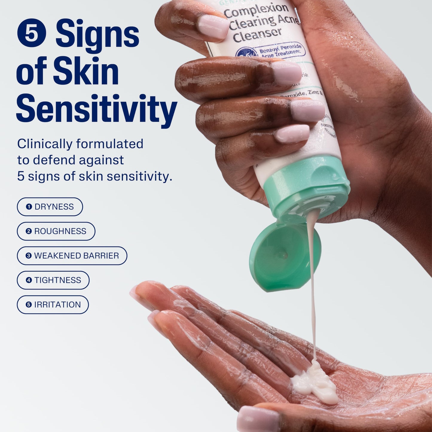 Cetaphil Gentle Clear Complexion-Clearing BPO Acne Cleanser with 2.6% Benzoyl Peroxide, Creamy and Soothing for Sensitive Skin, Suitable for All Skin Beauty & Personal Care Cetaphil