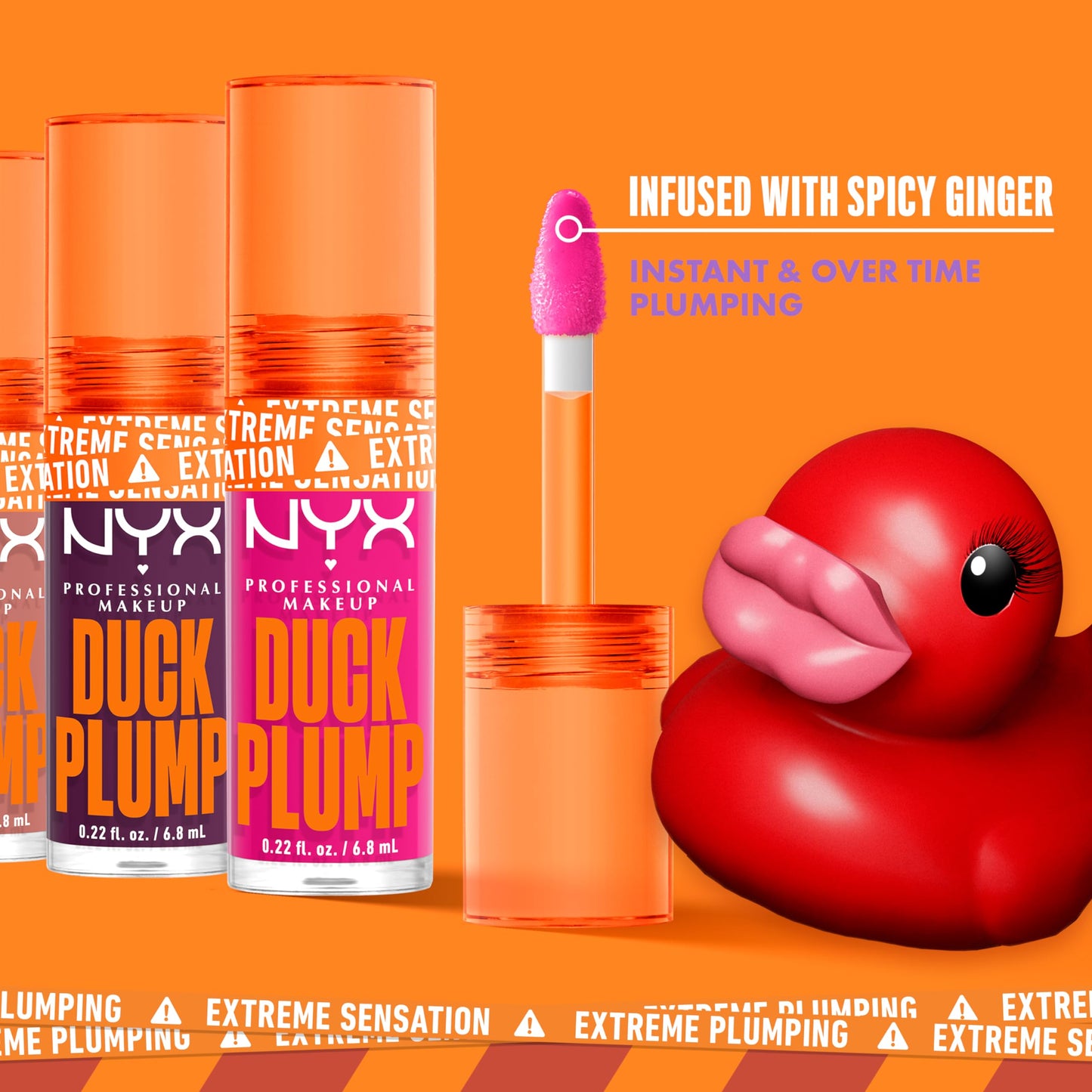 NYX PROFESSIONAL MAKEUP Duck Plump High Pigment Lip Gloss, Lip Plumper Gloss with Spicy Ginger - Nude Swings Beauty & Personal Care NYX PROFESSIONAL MAKEUP