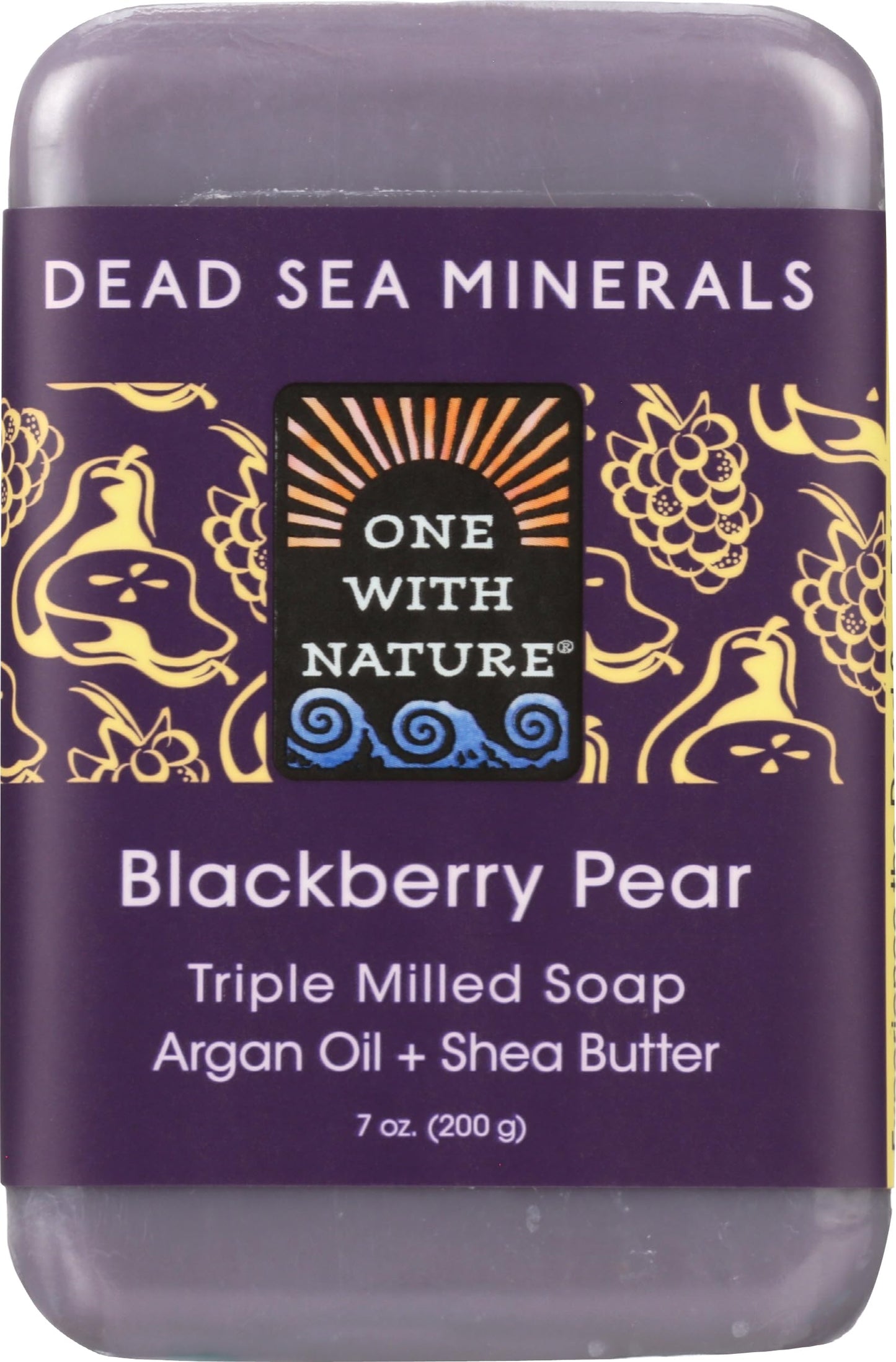 One With Nature Blackberry Pear Bar Soap, 7 Ounces (Pack Of 3) Beauty & Personal Care One With Nature