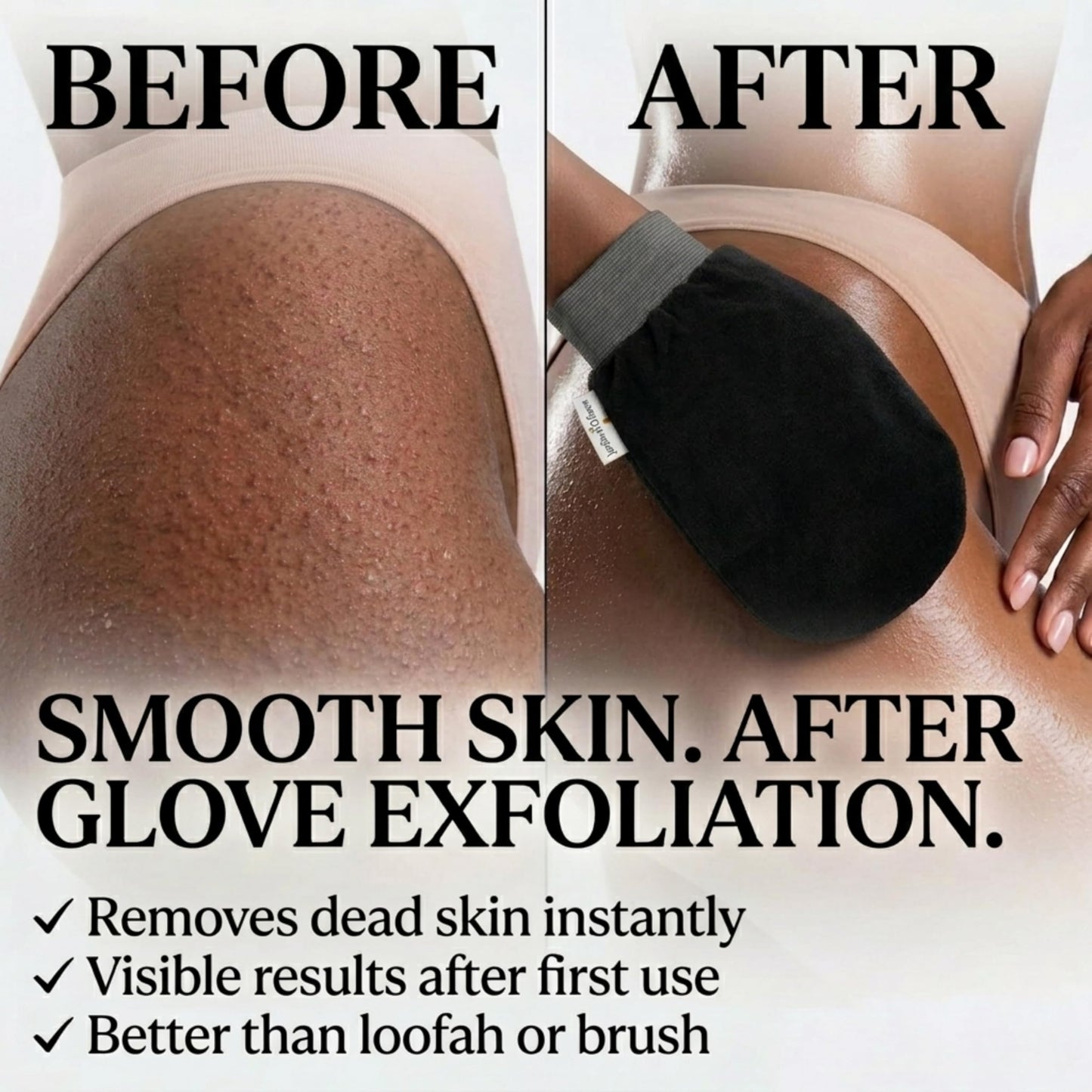 Jardin D'Oleane Premium Moroccan Kessa Glove Scrub, Exfoliating Bath Glove, Removes Unwanted Dead Skin, Made With 100% Natural Viscose - Designed Beauty and Personal Care Jardin Oleane
