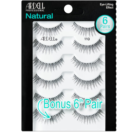 Ardell False Eyelashes Natural 110 Black, 1 pack (5 pairs per pack) Beauty & Personal Care Ardell