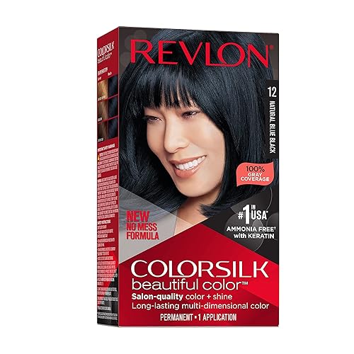Revlon Colorsilk Beautiful Color Permanent Hair Color, Long-Lasting High-Definition Color, Shine & Silky Softness with 100% Gray Coverage, Ammonia Beauty & Personal Care REVLON