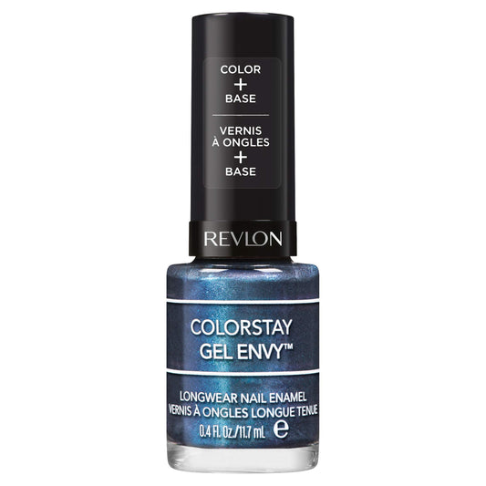 Revlon ColorStay Gel Envy Longwear Nail Polish, with Built-in Base Coat & Glossy Shine Finish, in Blue/Green, 300 All In, 0.4 oz Beauty & Personal Care REVLON