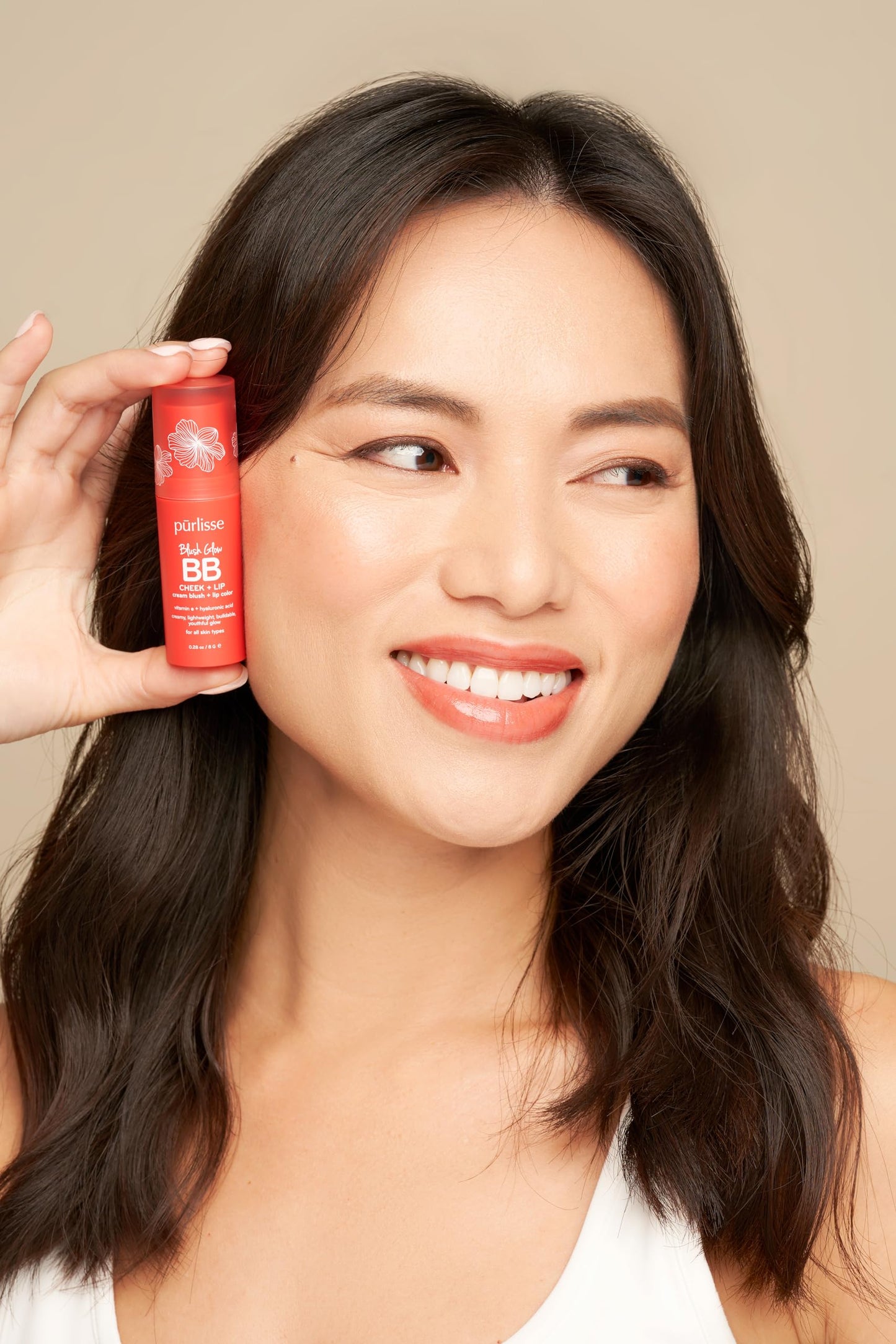 p?rlisse Blush Glow BB Lip and Cheek Tint - Hydrating & Buildable 2-in-1 Cream Blush Stick for Cheeks & Lips - Formulated with Nourishing Vitamin E Beauty & Personal Care p?rlisse