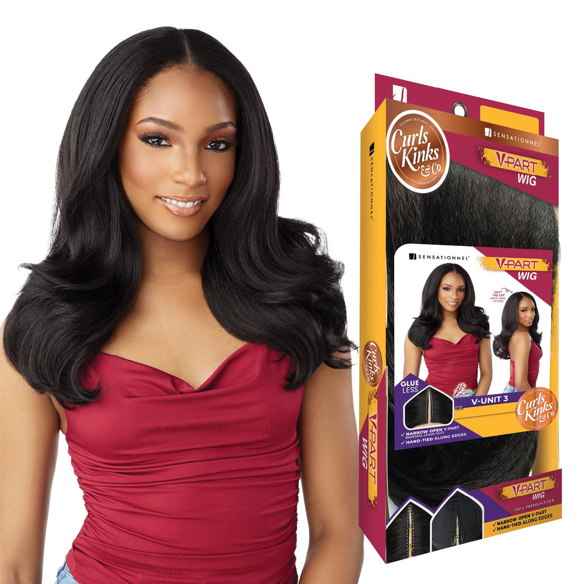 Sensationnel Curls Kinksandco Vpart Wig-Unit 3, TH1B/27