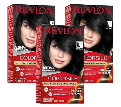 Revlon Colorsilk #11 Soft Black (Pack of 3) Beauty & Personal Care REVLON