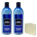 Bath & Body Works Men's Collection Ocean 2 Pack Moisturizing Shampoo Bundle with a Natural Oats Sample Soap Beauty & Personal Care Bath & Body Works