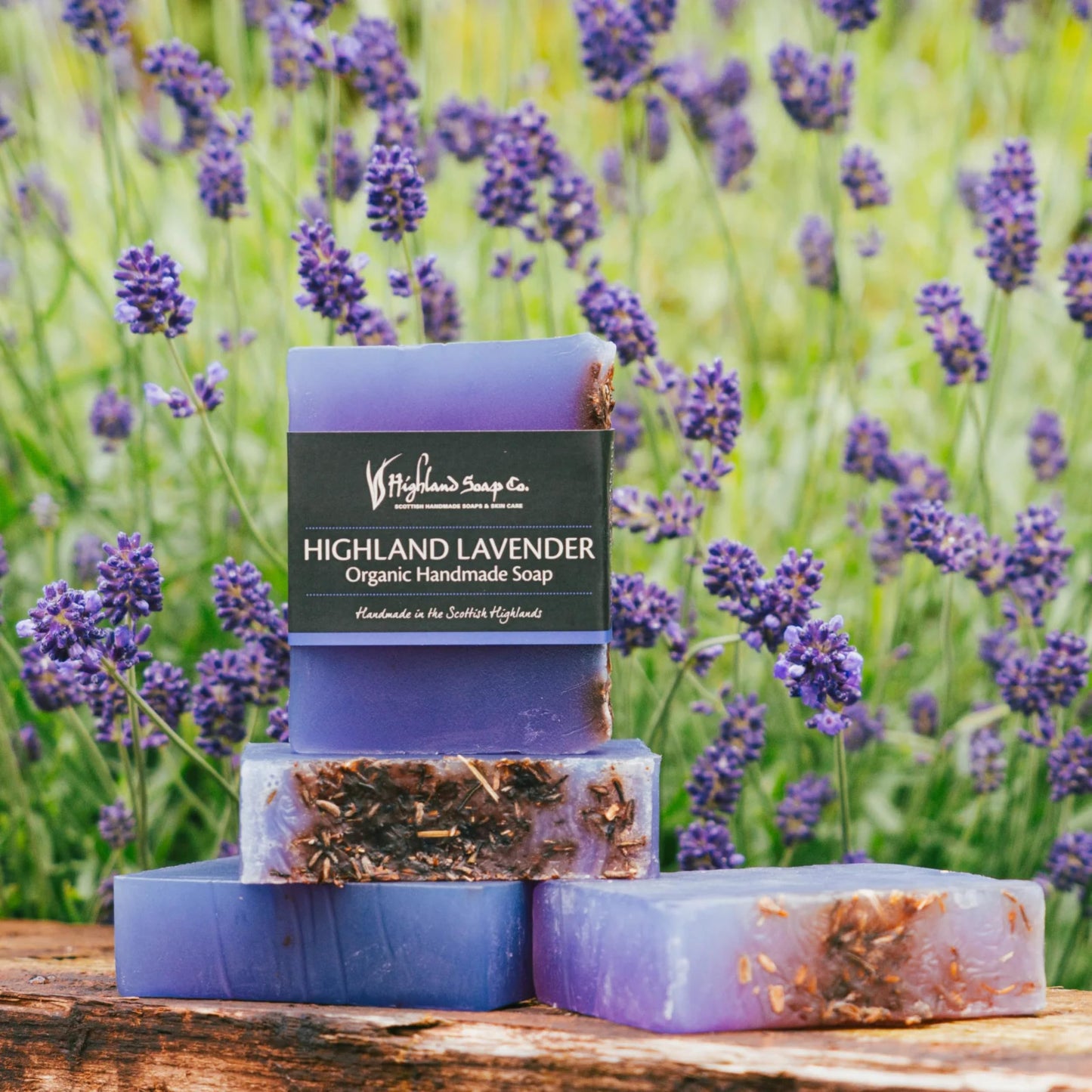 The Highland Soap Company, Handmade Scottish Organic Vegetable Oil Glycerin Soap Bar, Highland Lavender, 5.3oz (Pack of 1) Beauty & Personal Care HIGHLAND SOAP CO