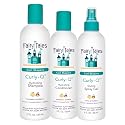 Fairy Tales Curly Q Hydrating Kids Shampoo 12oz, Conditioner 8oz, and Styling Spray Gel 8oz - Paraben, Sulfate, Gluten, and Nut Free - For All Curl Beauty & Personal Care Fairy Tales