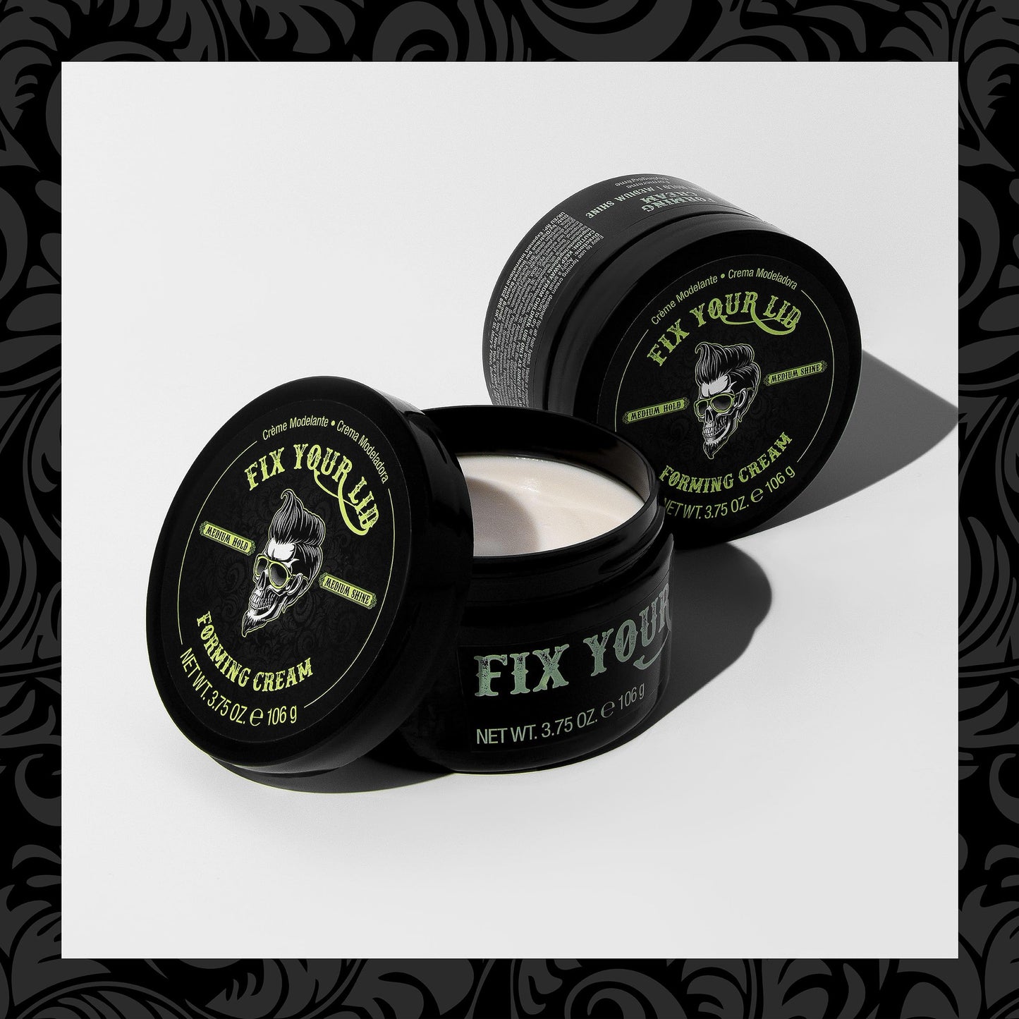 Fix Your Lid Forming Cream 3.75 oz Medium Hold Hair Cream For Men - Mens Hair Gel Medium Shine - All Day Hold Styling Cream For All Hairstyles - Easy Beauty & Personal Care Fix Your Lid