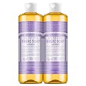 Dr. Bronner's Pure-Castile Magic Liquid Soap (Lavender, 16 Ounce, 2-Pack)- Made with Regenerative Organic Certified Oils, 18-in1 Uses: Face, Hair Beauty & Personal Care Dr. Bronner's
