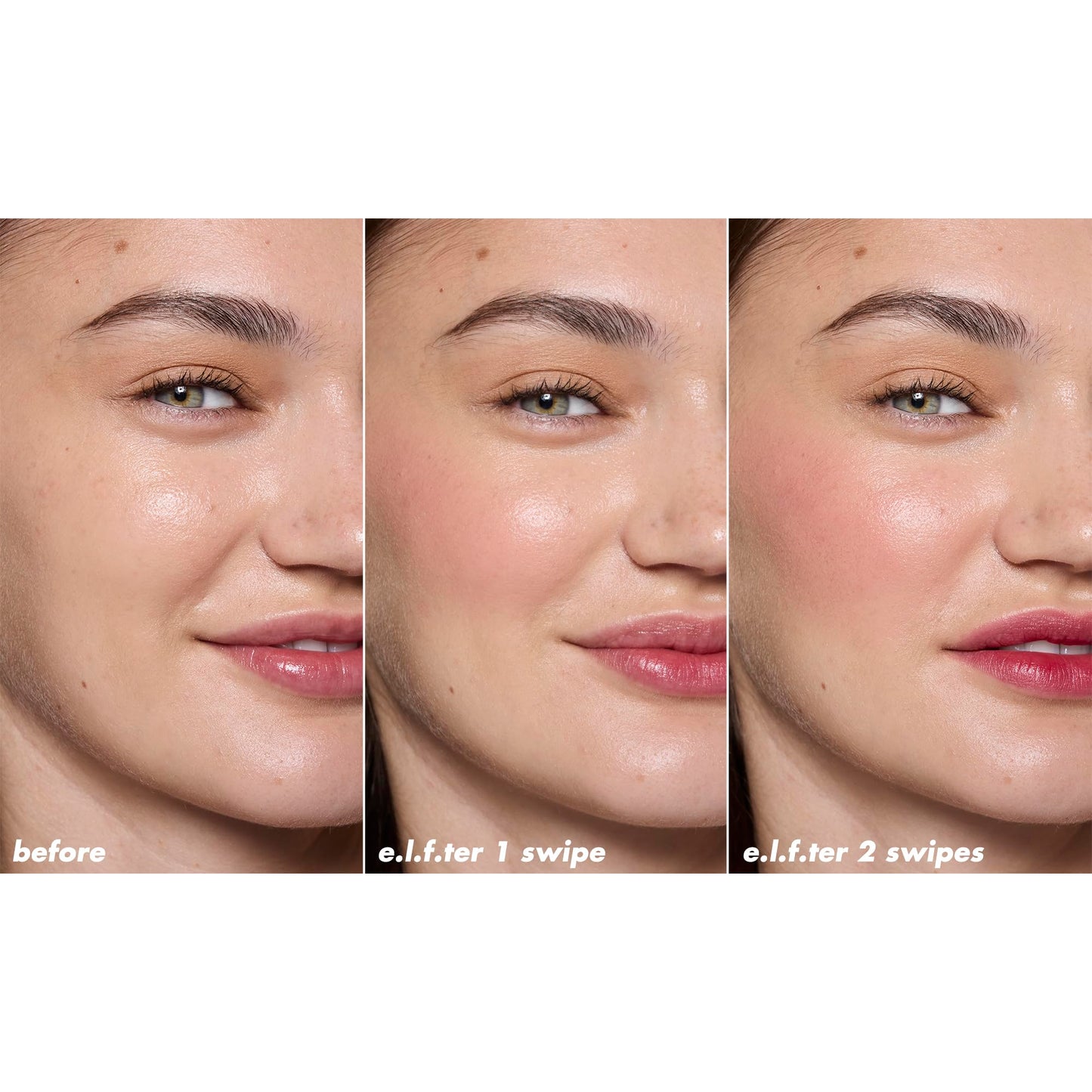 e.l.f. Sheer For It Blush Tint, Multi-Use, Long-Lasting Lip & Cheek Makeup, Creates A Natural Flush Finish, Vegan , Left On Red Beauty & Personal Care e.l.f.