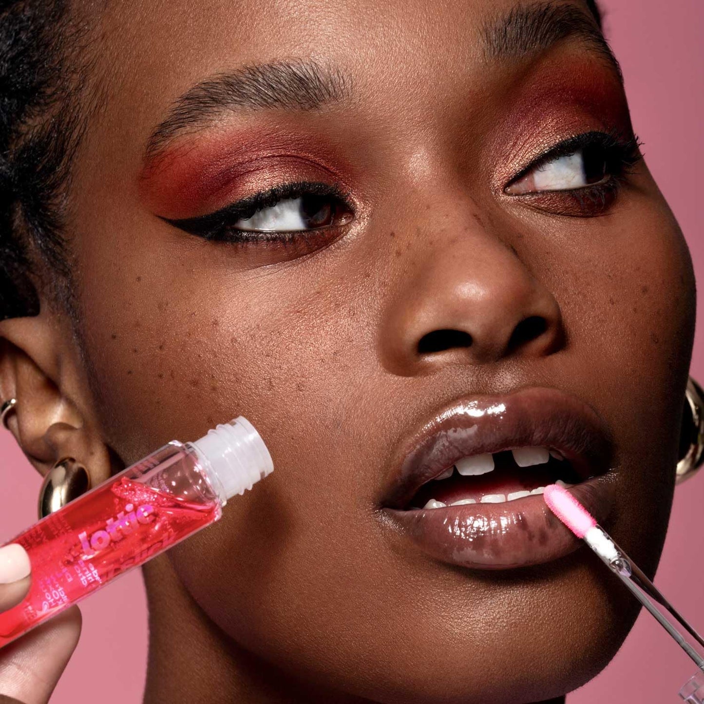 Lottie London Oil Slick, 100% Vegan Lip Oil, Strawberry Dreams, 0.12 fl oz Beauty and Personal Care Lottie London