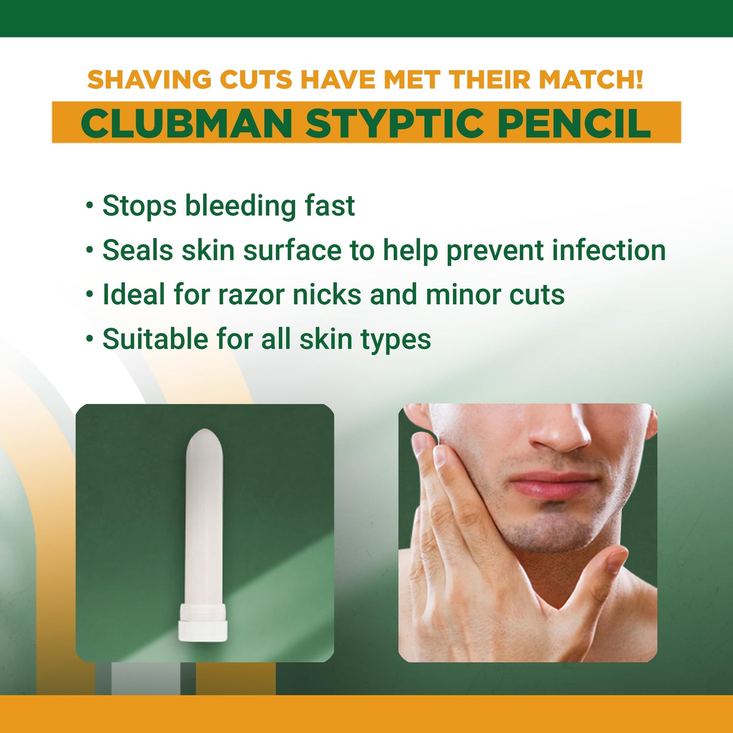 Clubman Pinaud Jumbo Styptic Pencil, 1 Oz (Pack of 12) Beauty and Personal Care Clubman