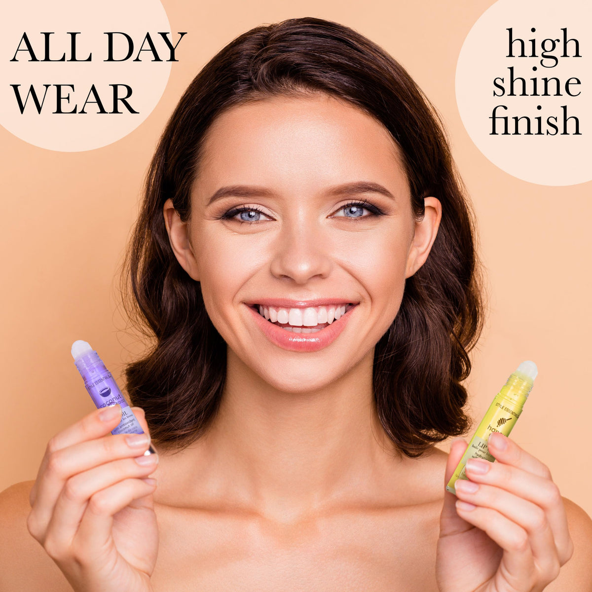 EXPRESSIONS 7pc Lip Oil Collection with Essential Oils - Hydrating Roll On Lip Oils Infused w/Natural Healing Essential Oils - Rollerball Lip Oils Beauty & Personal Care EXPRESSIONS