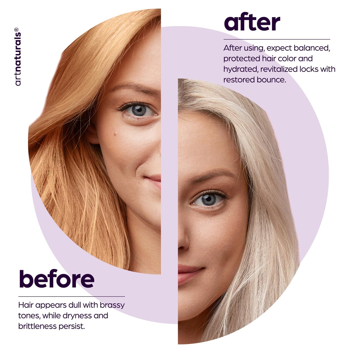 Artnaturals Purple Shampoo - (16 Fl Oz / 473ml) - Protects, Balances and Tones - Bleached, Color Treated, Silver, Brassy and Blonde Hair - Sulfate Beauty & Personal Care Artnaturals