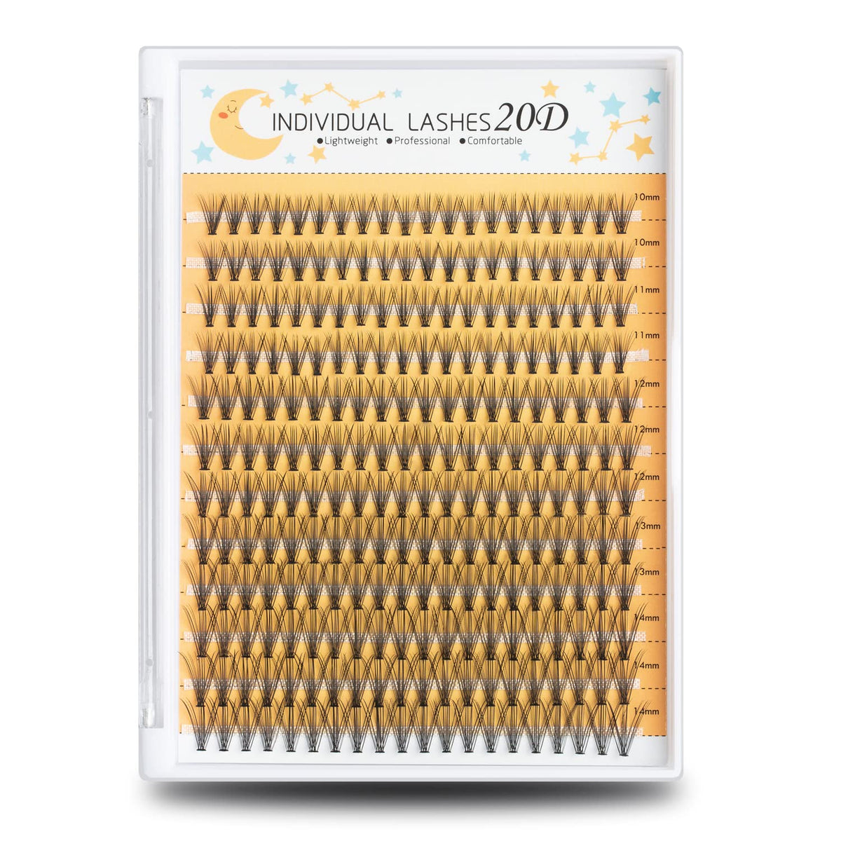 WONSIS 20D Lash Clusters, Individual Lashes, 240 Pcs Individual Lash Extensions, Volume Soft Lightweight Thickness 0.07mm C Curl False Eyelashes Beauty & Personal Care WONSIS