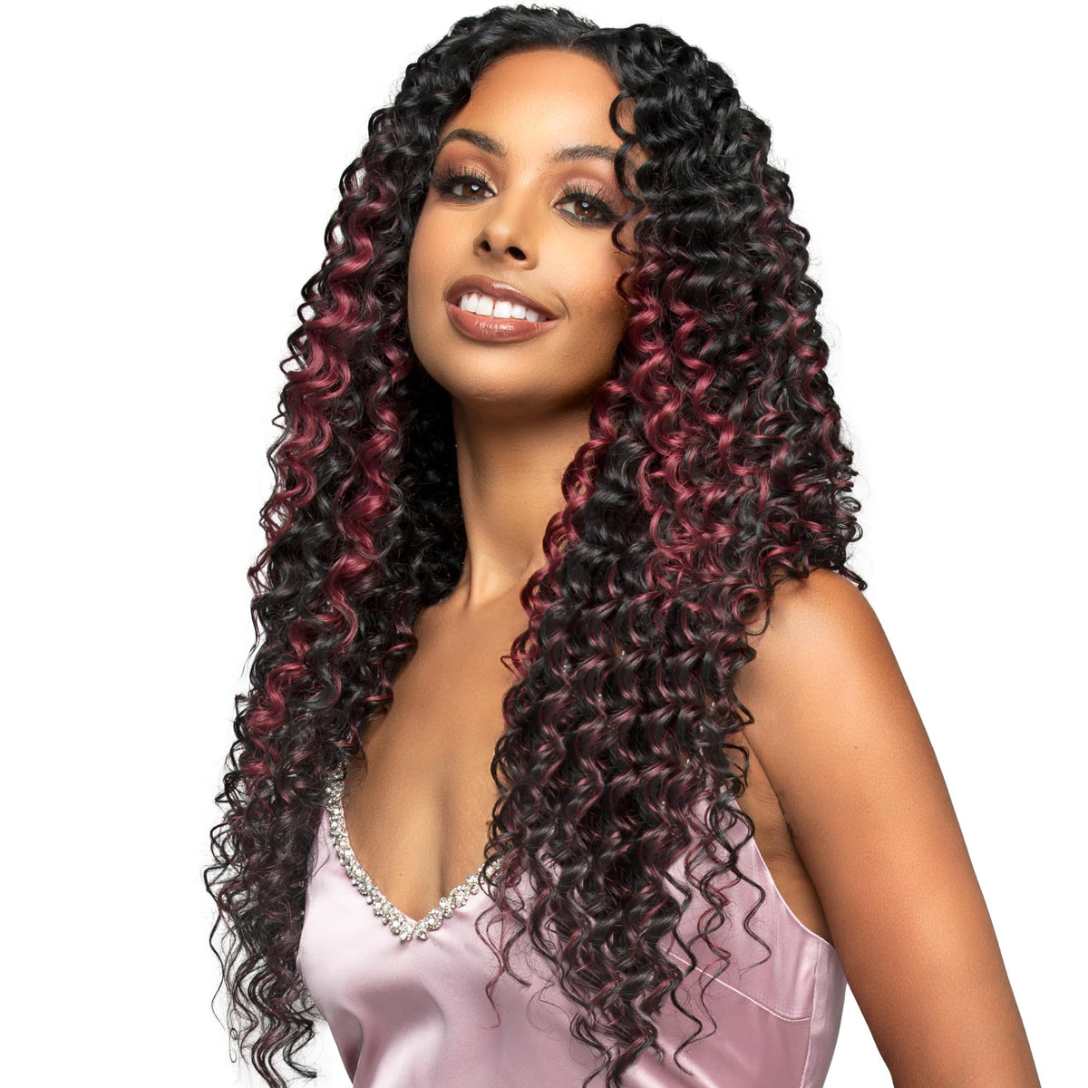 BOBBI BOSS Miss Origin CORE Synthetic Weave Multi Bundle DEEP WAVE (20, 22, 24 inch) (1 Jet Black)
