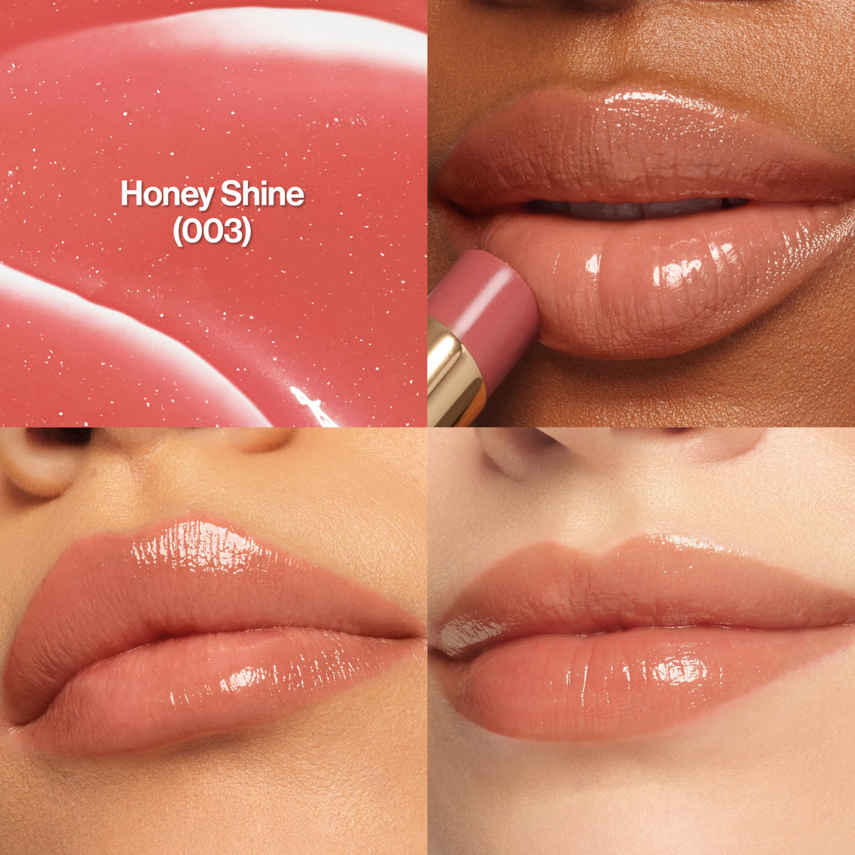 REVLON Super Lustrous Glass Shine Balm, Hydrating Tinted Lip Balm with Hyaluronic Acid, Aloe & Rose Quartz, 003 Honey Shine, 0.11 oz Beauty & Personal Care REVLON