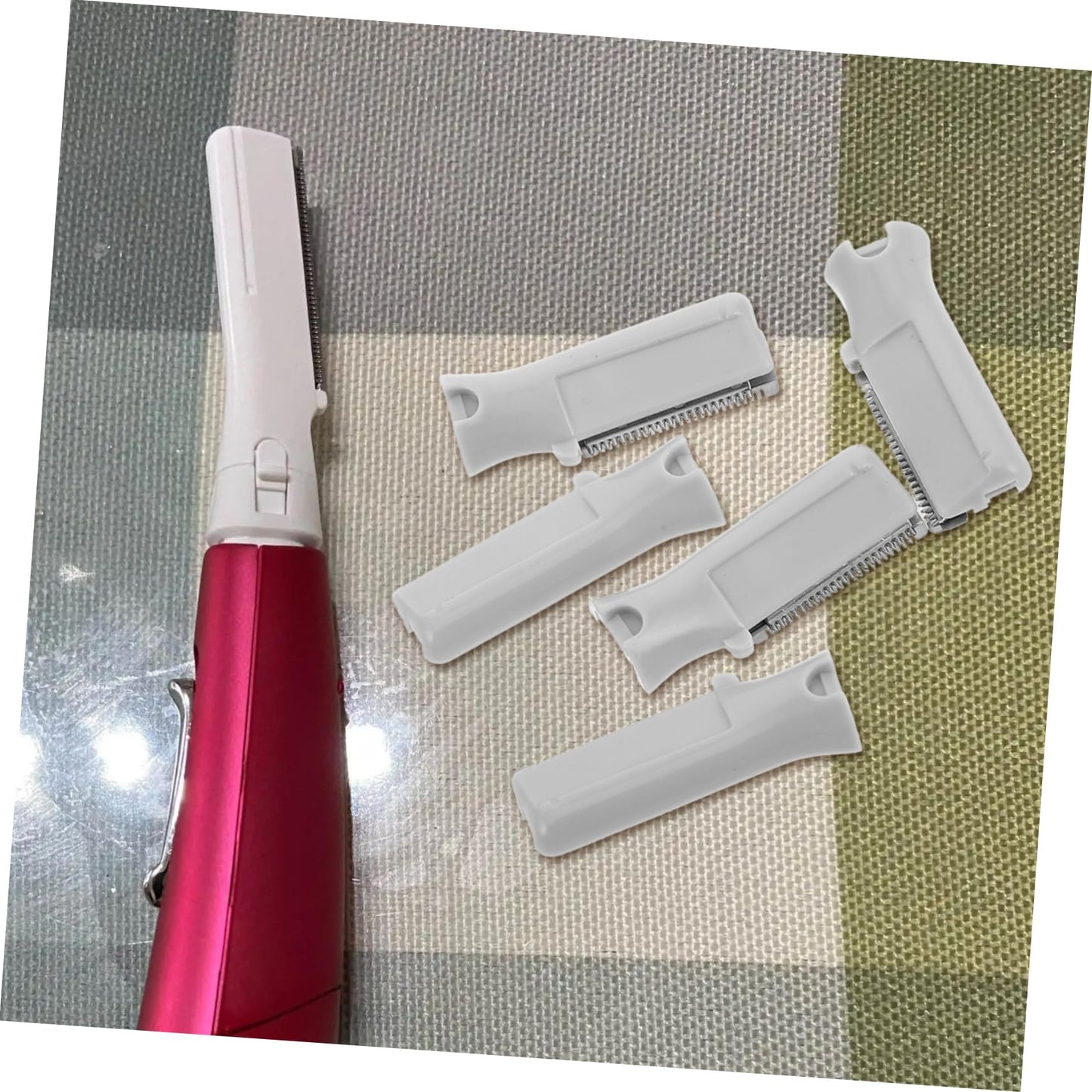 LIFKOME 5Pcs Hair Remover Replacement Blades for Eyebrow Trimmer Compatible with Shaving Tools Portable Facial Hair Removal Accessories for Women Beauty and Personal Care LIFKOME