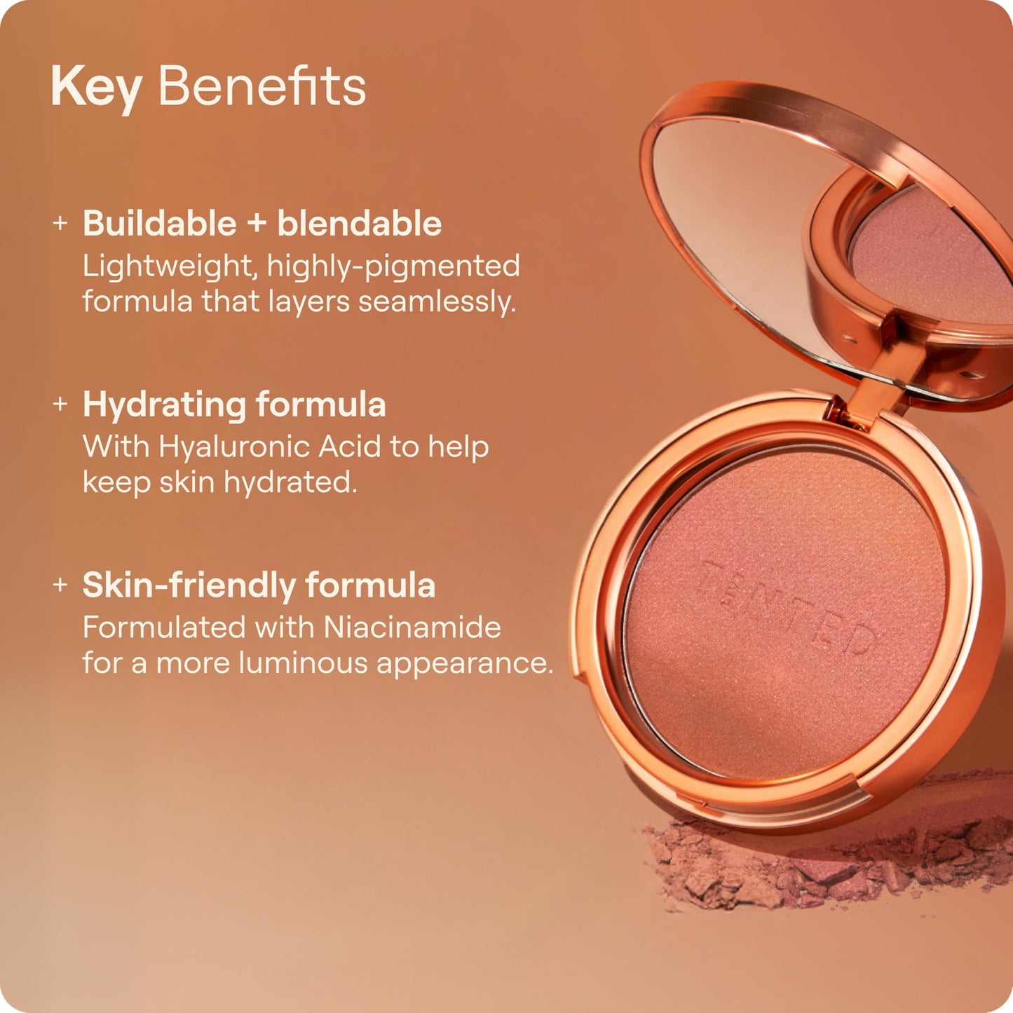 Live Tinted Huebeam Gradient Blushing Bronzer - Lightweight, Highly-Pigmented, Buildable & Blendable - Sunkissed, Glowy, Even Toned Skin Face Blush Beauty & Personal Care Live Tinted