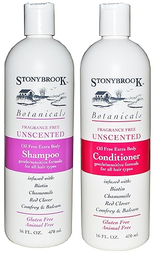 Stonybrook Botanicals Fragrance Free Unscented Shampoo and Conditioner Set Beauty & Personal Care Stonybrook