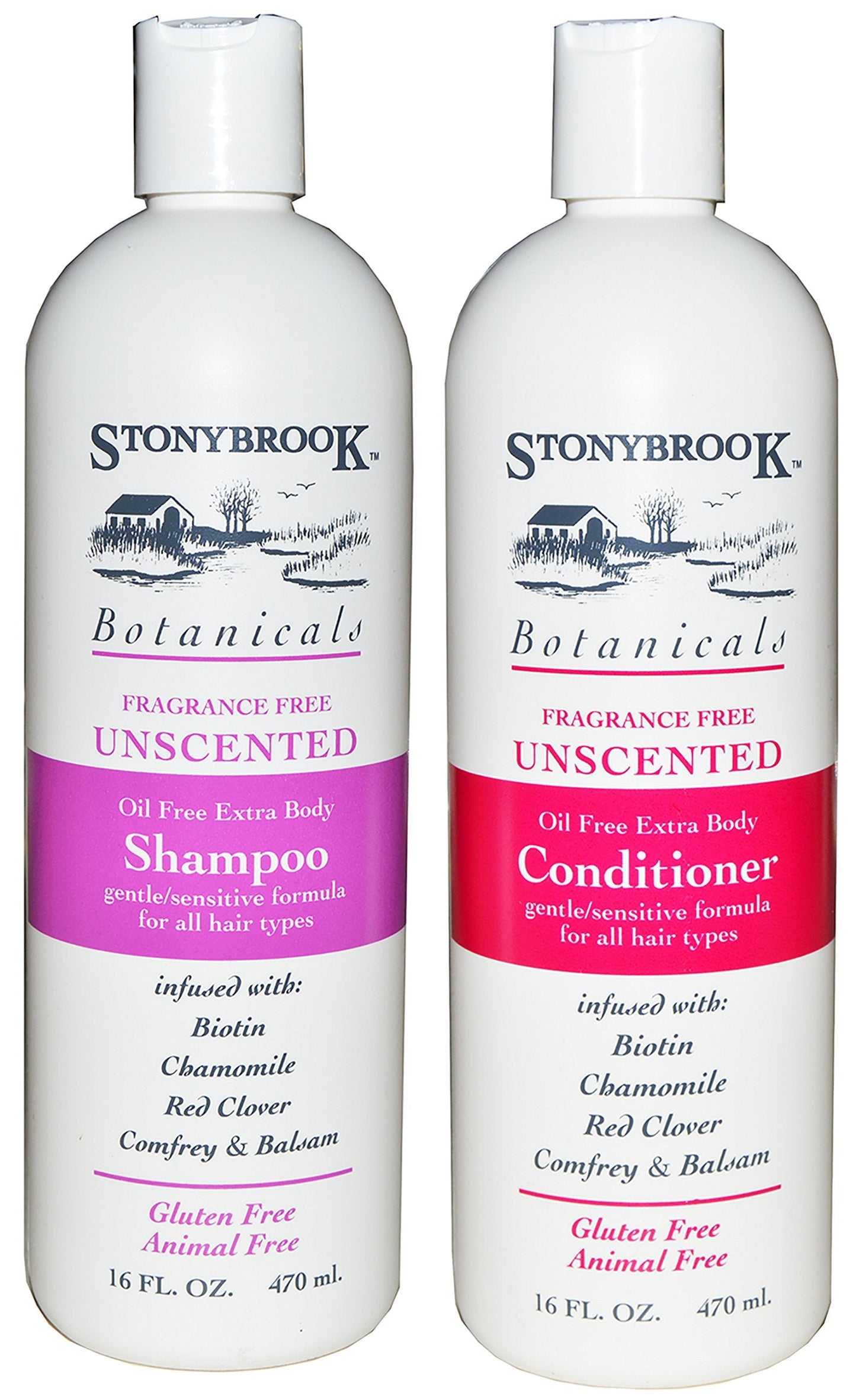 Stonybrook Botanicals Fragrance Free Unscented Shampoo and Conditioner Set Beauty & Personal Care Stonybrook