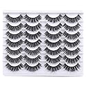 Mebver Lashes Eyelashes 8D Fluffy False Eyelashes Wispy Faux Mink Lashes Light Weight Fake Eyelashes Cat Eye Lashes 14 Pairs Pack Beauty & Personal Care Mebver