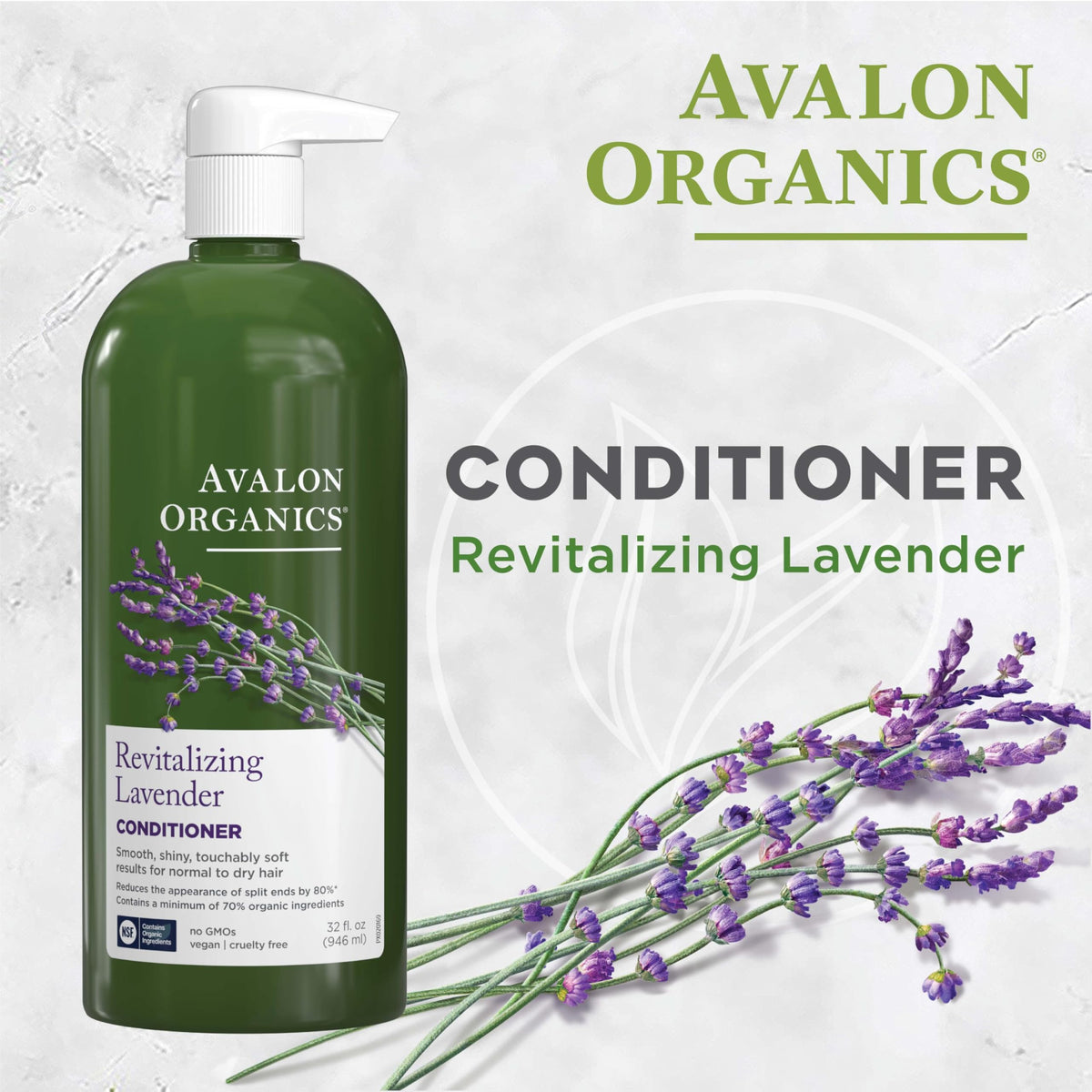 Avalon Organics Conditioner, Nourishing Lavender, 32 oz