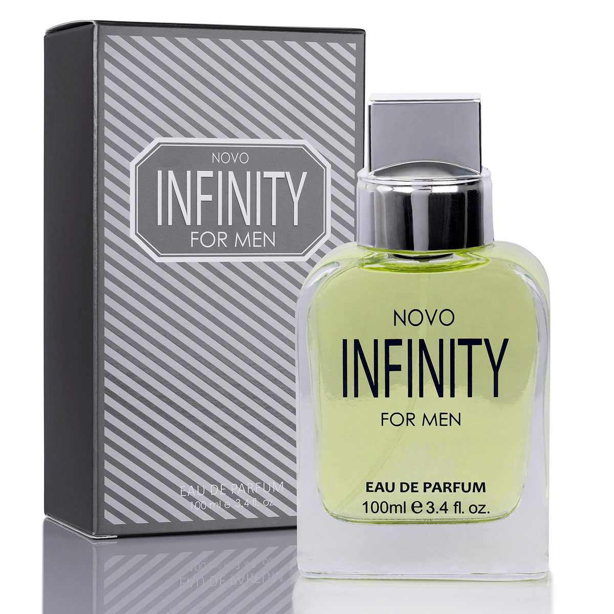 NovoGlow Novo Infinity for Men- 3.4 Fluid Ounce Eau De Parfum Spray for Men - Refreshing Citrusy & Floral Top Notes Smell Fresh All Day Long Lovely Beauty & Personal Care NovoGlow