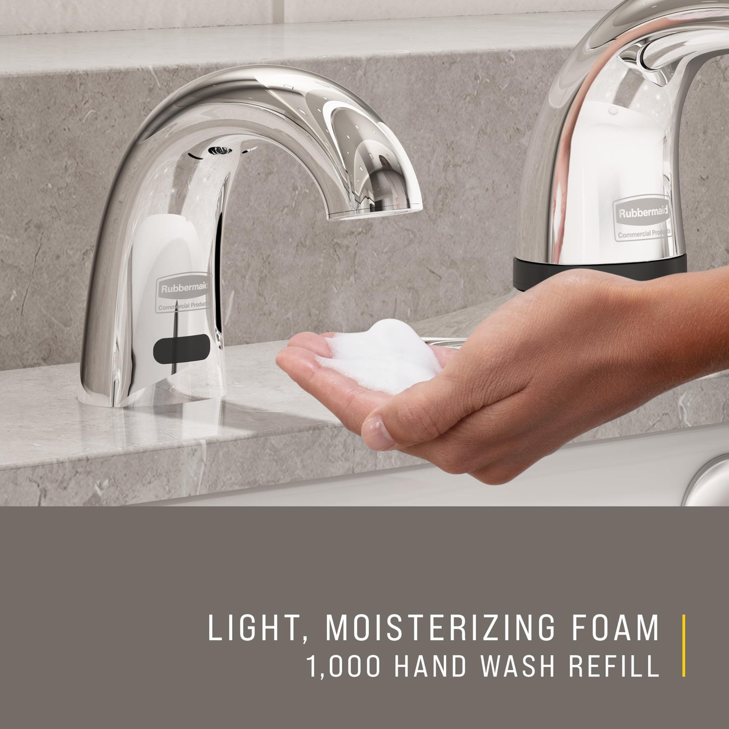 Rubbermaid Commercial Products OneShot Dye & Fragrance Free Foam Hand Soap Refill 800mL Green Seal Certified Compatible with RCP's Touchless OneShot Beauty & Personal Care Rubbermaid Commercial Products