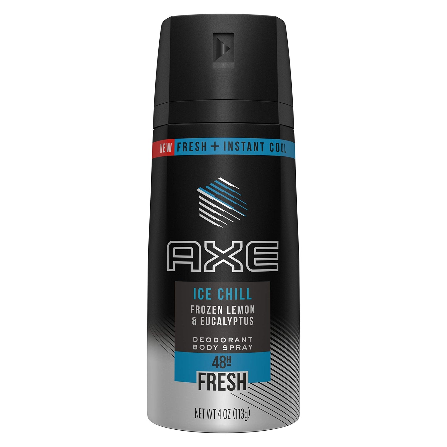 Axe Deodorant Body Spray - Ice Chill - Frozen Lemon & Eucalyptus - Net Wt. 4 OZ (113 g) Per Can - Pack of 3 Cans Beauty and Personal Care Axé