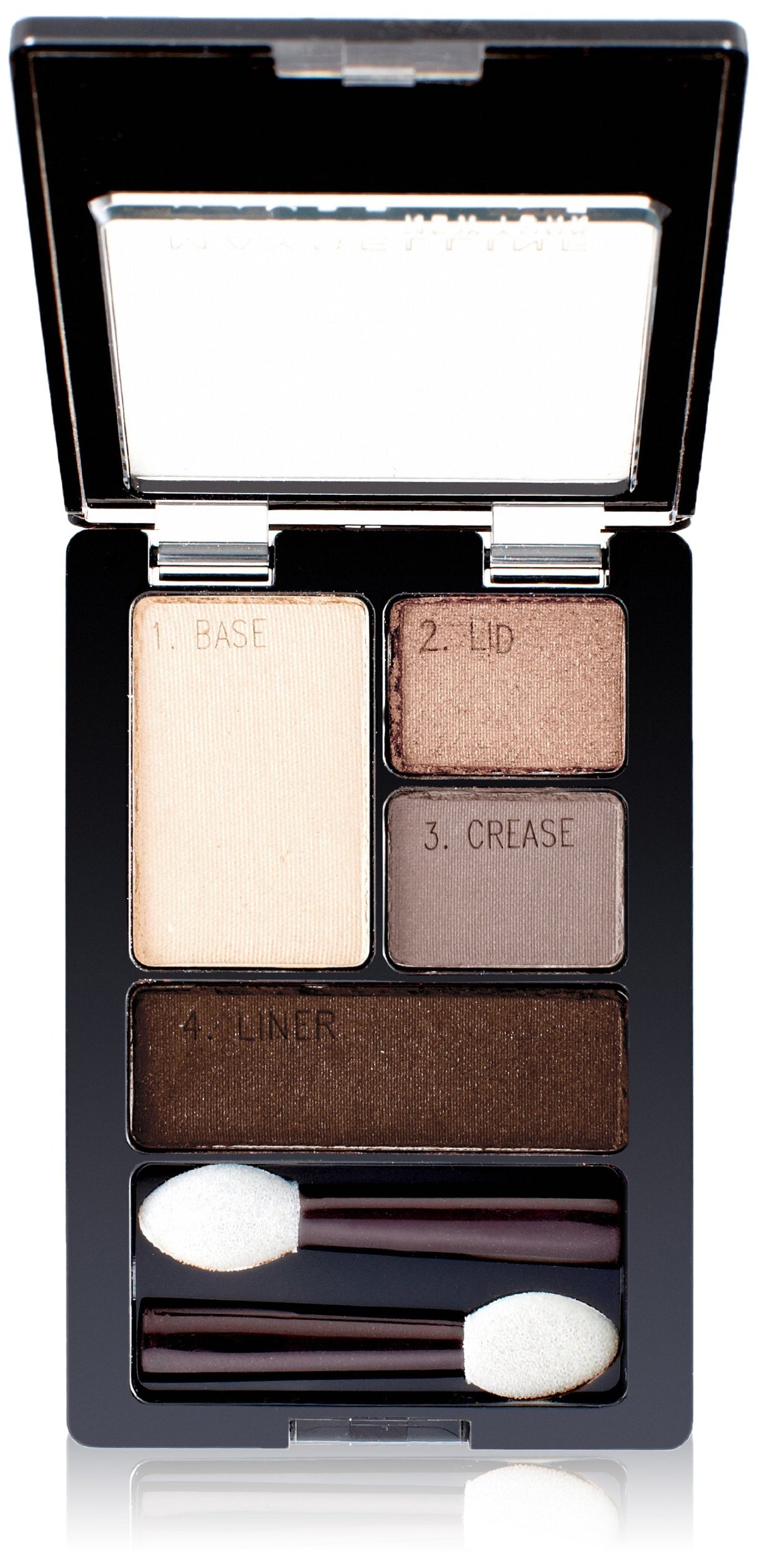 Maybelline Expert Wear Eyeshadow Quads, Mocha Motion, 0.17 oz.