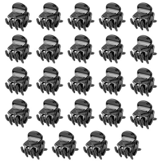 AUEAR, 24 Pack Mini Jaw Clips Plastic Hair Claw for Girls and Women Black Small Beauty & Personal Care AUEAR