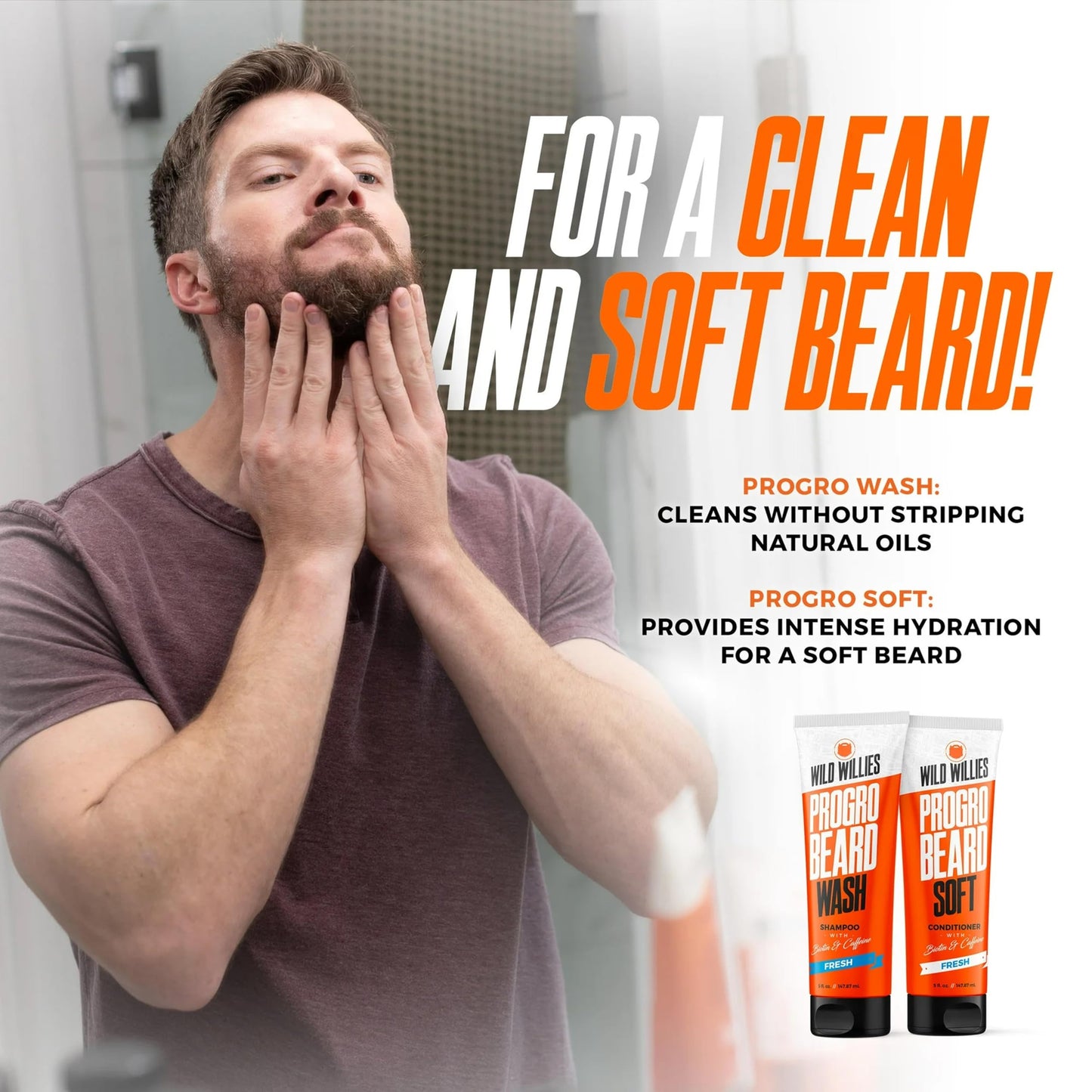Wild Willies Beard Conditioner for Men - with Biotin & Caffeine for Soft, Healthy Growth - Made in USA - Now Larger at 5 oz Tube at Same Price - Great Beauty and Personal Care Wild Willies