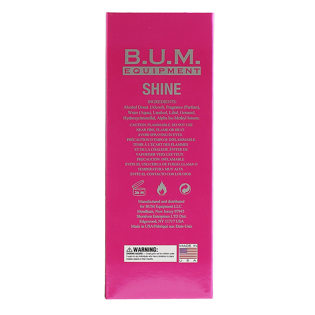 BUM EQUIPMENT Eau de Toilette Spray For Ladies, Shine, 3.4 Fluid Ounce Beauty & Personal Care BUM EQUIPMENT
