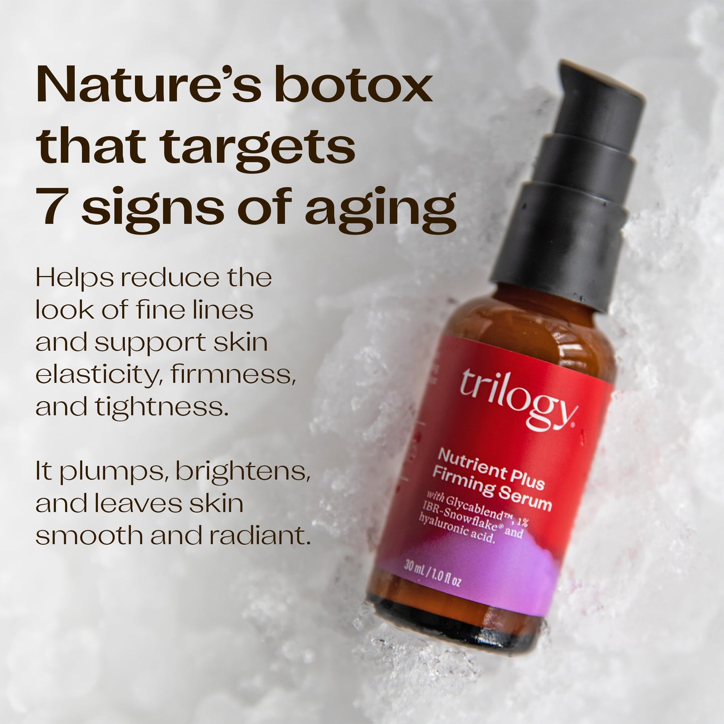 Trilogy Nutrient Plus Firming Serum, New Formula with IBR-Snowflake, 1.0 fl oz Beauty & Personal Care Trilogy