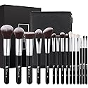 DUcare Makeup Brushes with Bag,15Pcs Christmas Makeup Brush Set Travel Kabuki Foundation Blending Blush Eyeliner Shadow Brow Concealer Brushes Kit Beauty & Personal Care DUcare