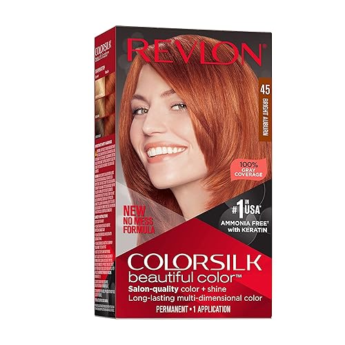 Revlon Colorsilk Beautiful Color Permanent Hair Color, Long-Lasting High-Definition Color, Shine & Silky Softness with 100% Gray Coverage, Ammonia Beauty & Personal Care REVLON