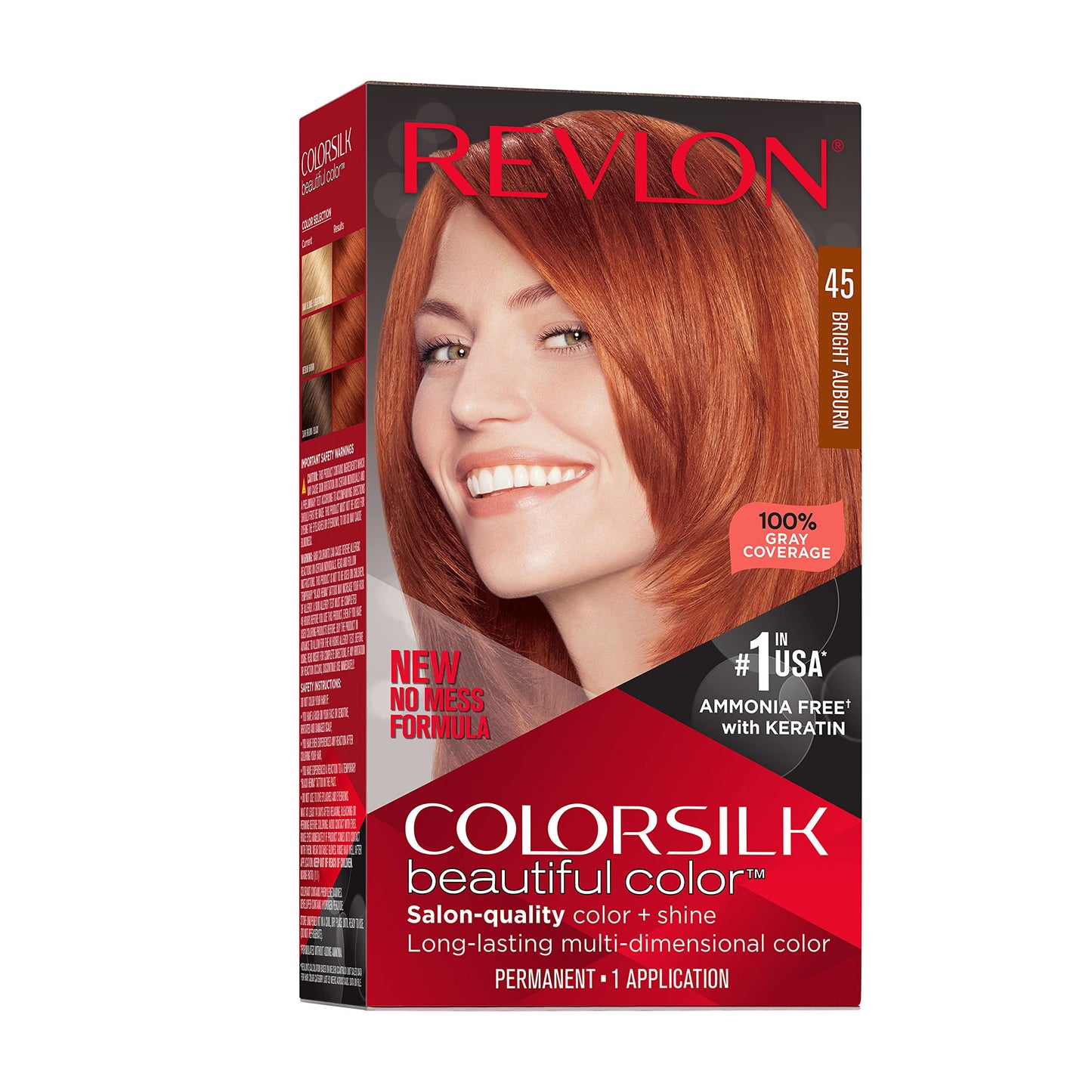 Revlon Colorsilk Beautiful Color Permanent Hair Color, Long-Lasting High-Definition Color, Shine & Silky Softness with 100% Gray Coverage, Ammonia Beauty & Personal Care REVLON