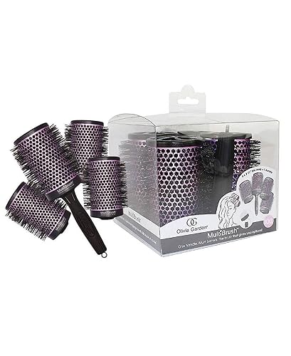 Olivia Garden MultiBrush Detachable Thermal Styling Hair Brush (5-Piece Kit 2 1/2" 66mm) Beauty & Personal Care Olivia Garden