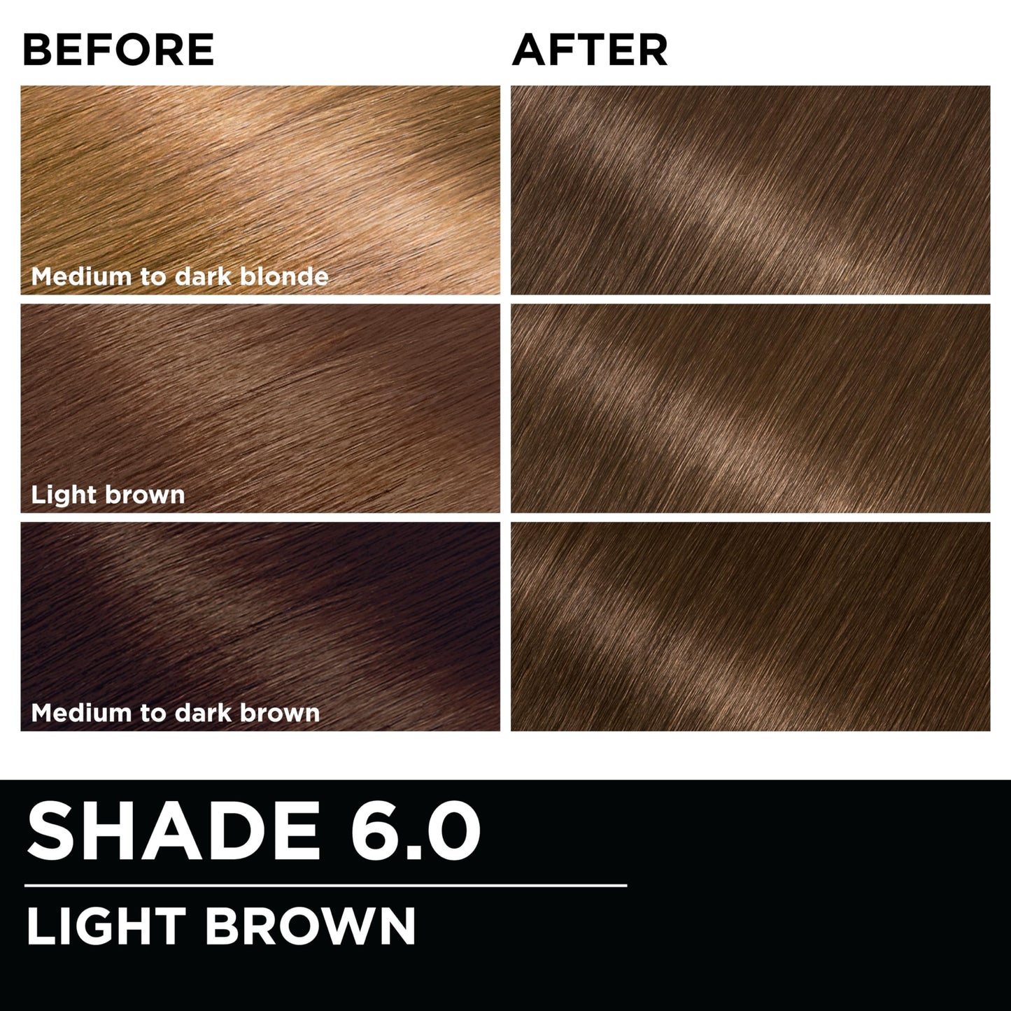 Garnier Olia Oil Powered Permanent Color 6.0 Light Brown 1 Each (Pack of 4) Beauty & Personal Care Garnier