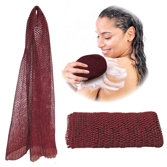 Adeton African Net Sponge, Authentic, Real, Black Owned, Exfoliating Bath Wash Cloth, Net Sponge, Body Exfoliator, Sapo, Shower Bath Accessories, Back Beauty & Personal Care ADETON
